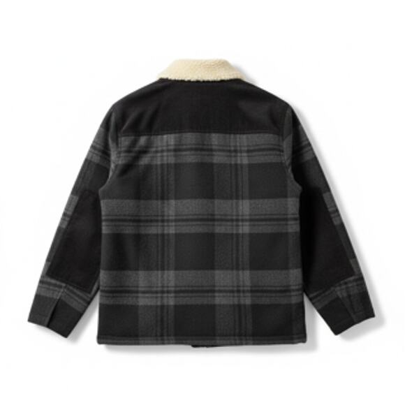 J. Crew Men's Wool Plaid Jacket with Sherpa collar - X-Small - Picture 4 of 5